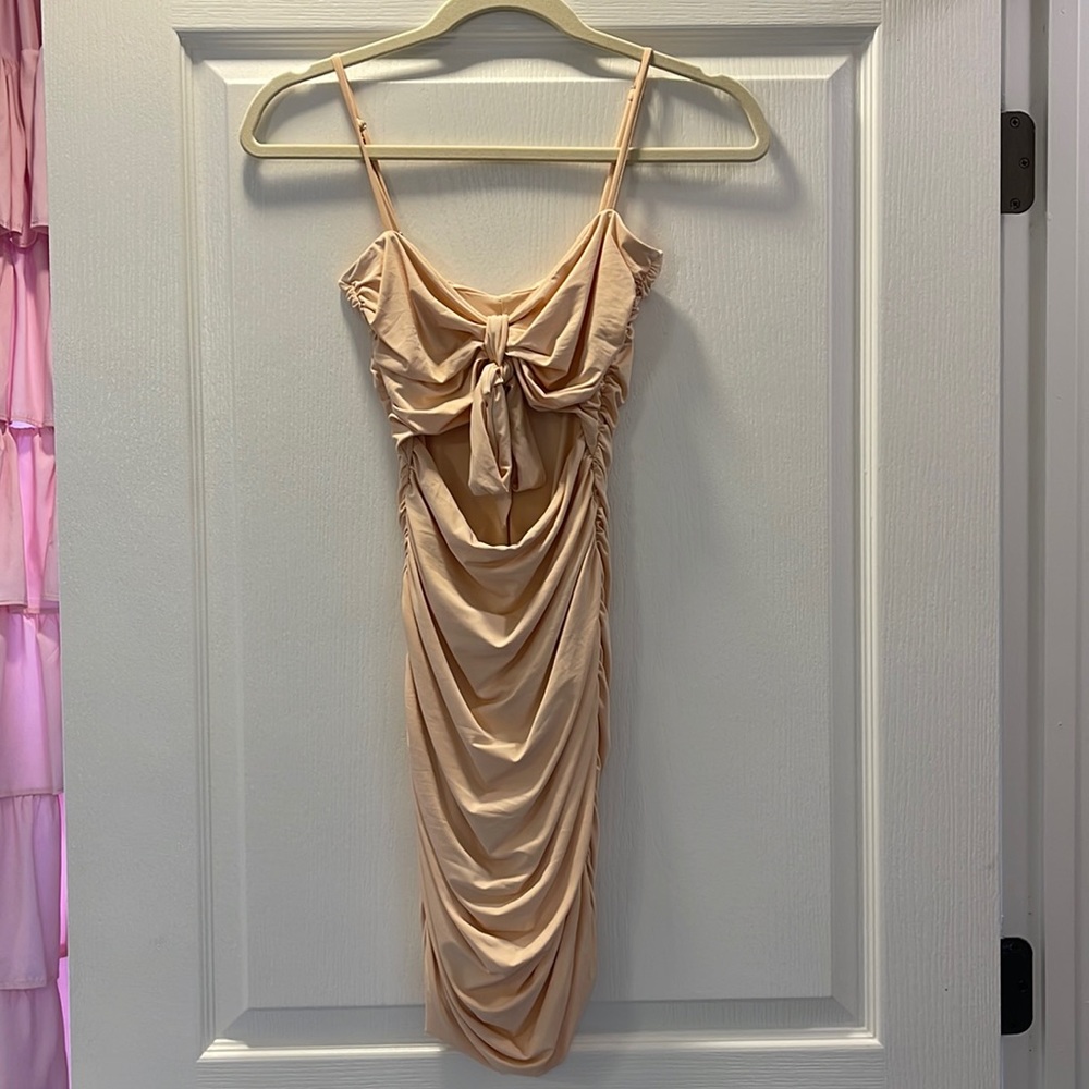Tiger Mist Peach Mini Dress